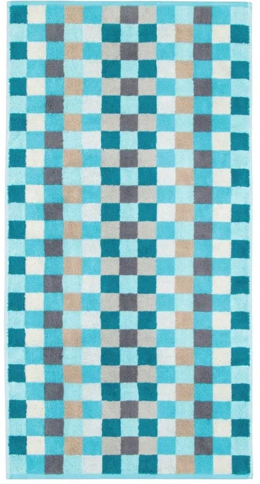 Unique Karo 942 Handtuch 50 x 100 cm türkis