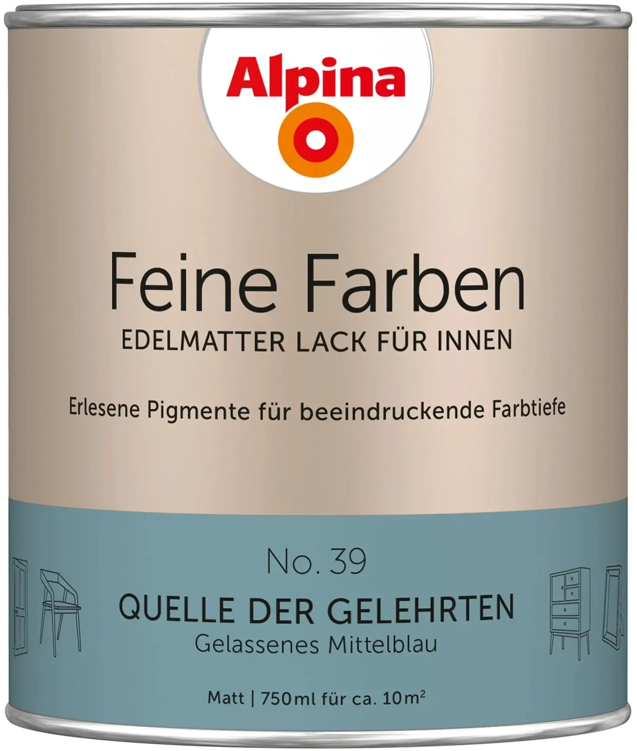 Feine Farben Lack 750 ml No. 39 quelle der gelehrten