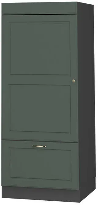 Hochschrank Mikrowellenumbauschrank 60 x 0 x 0 cm Grün-Gold