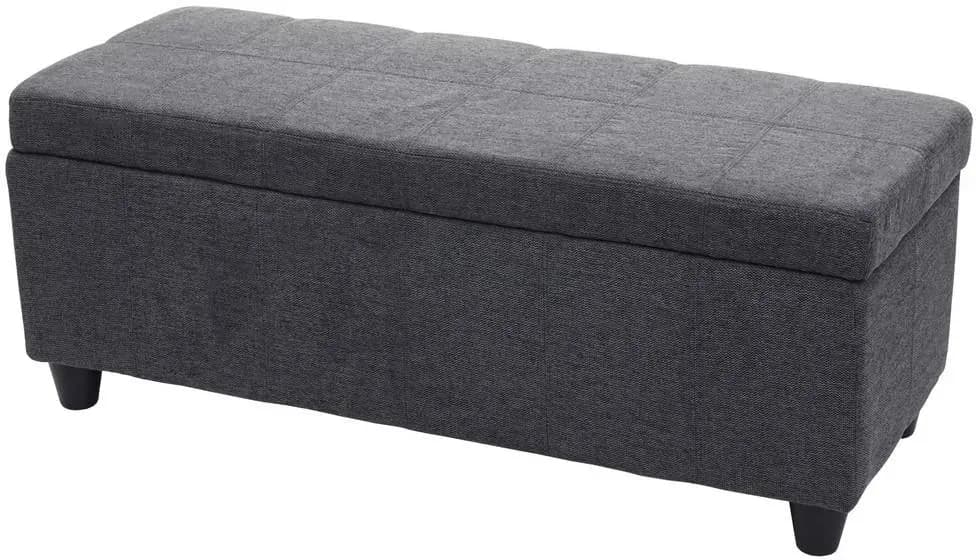 Sitzbank Kriens Dunkelgrau 45 x 114 x 45 cm