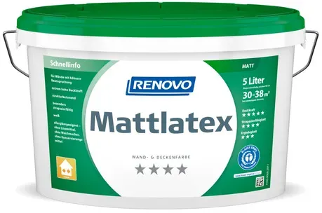 Mattlatex weiß matt 5 l