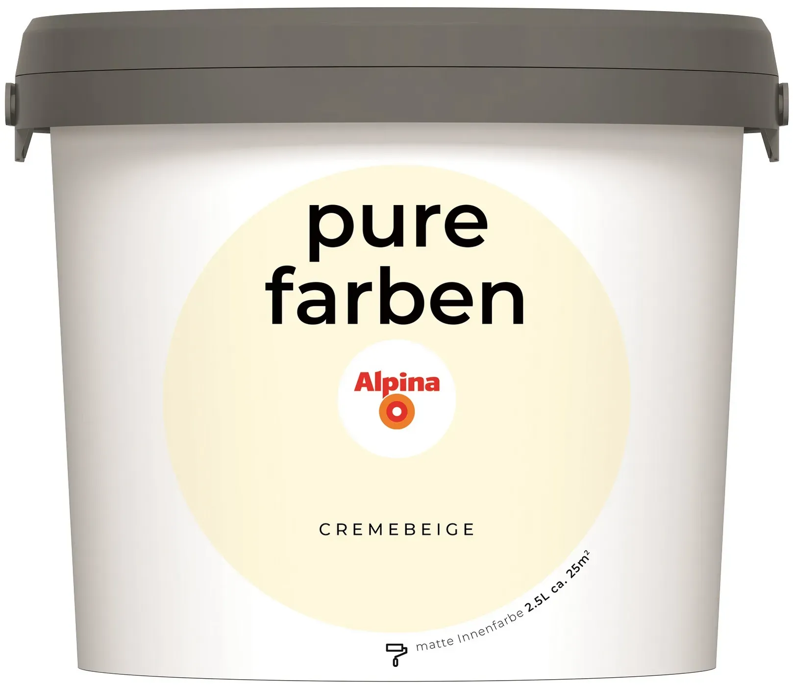 Wandfarbe Cremebeige matt 2,5 l