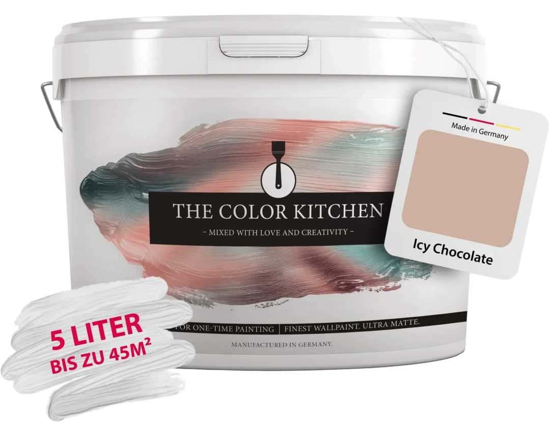 Wandfarbe Icy Chocolate Braun matt 5 l