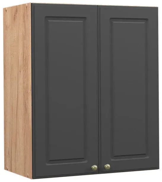 Hängeschrank Fame-Line 60 x 34 x 72 cm Anthrazit-Gold