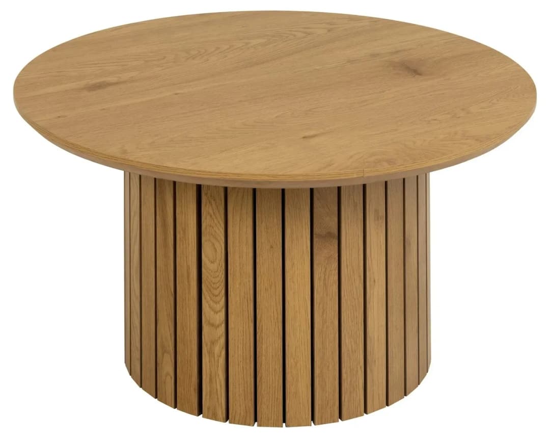 Couchtisch YALE - Wildeiche - Ø 80 cm)
