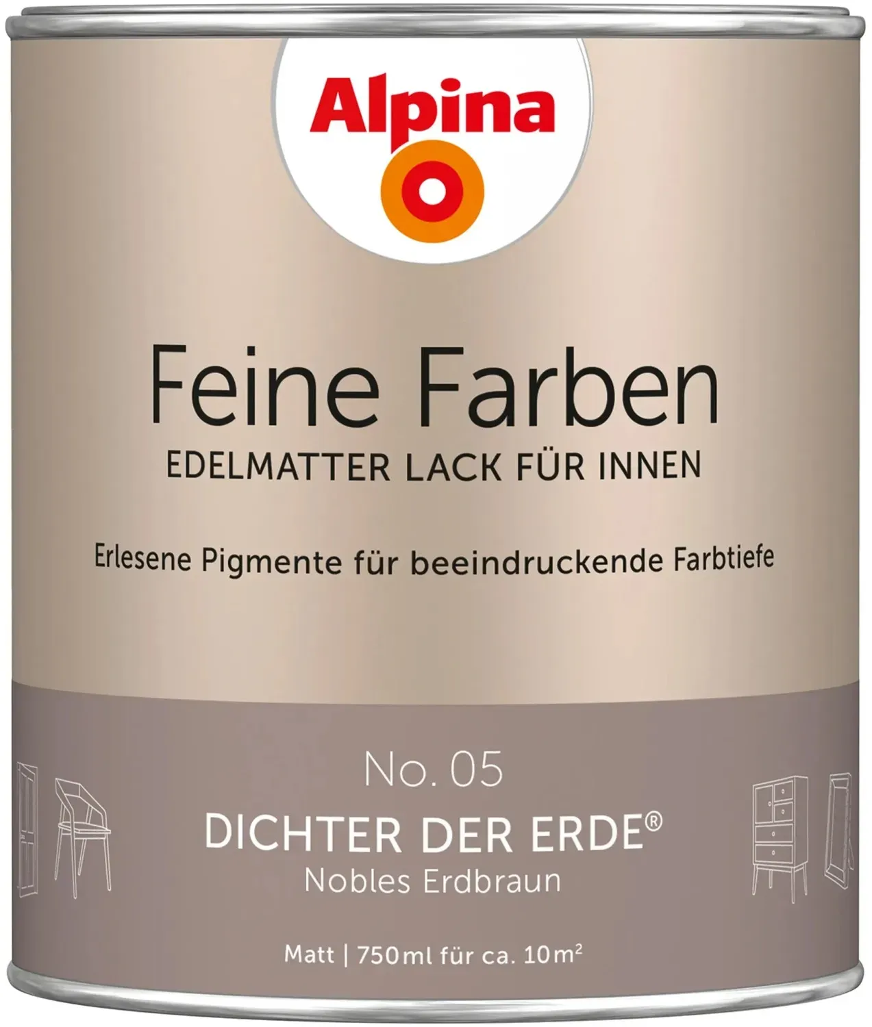 Feine Farben Lack 750 ml No. 05 dichter der erde