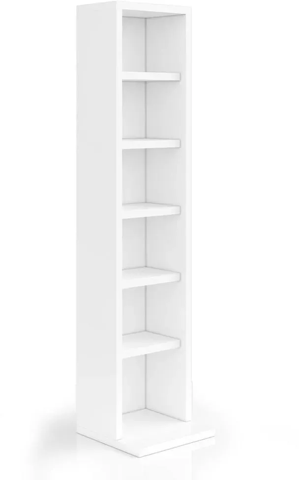 CD-Regal Standregal 21 x 91,8 x 20 cm Weiß