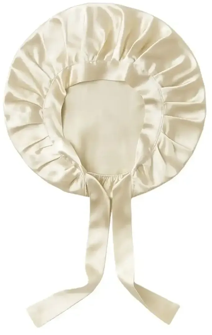 Silk Bonnet Seidenhaube Champagne