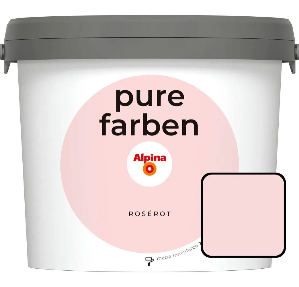 Wandfarbe Rosérot 2,5 l
