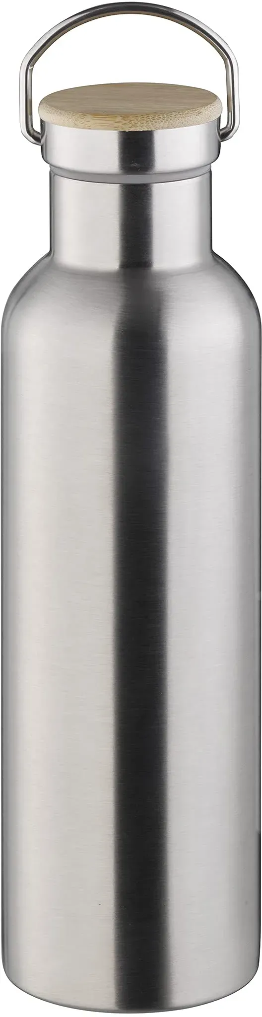 Edelstahl Isolierflasche Silber 0,75 l