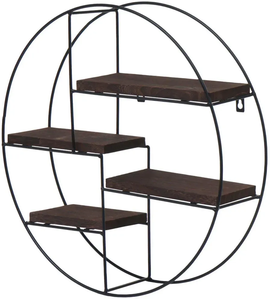 Wandregal 45 x 45 x 11 cm Dunkelbraun