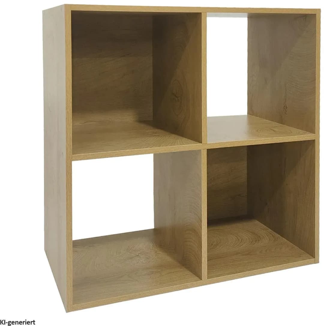 Standregal 60 x 60 x 0 cm Braun