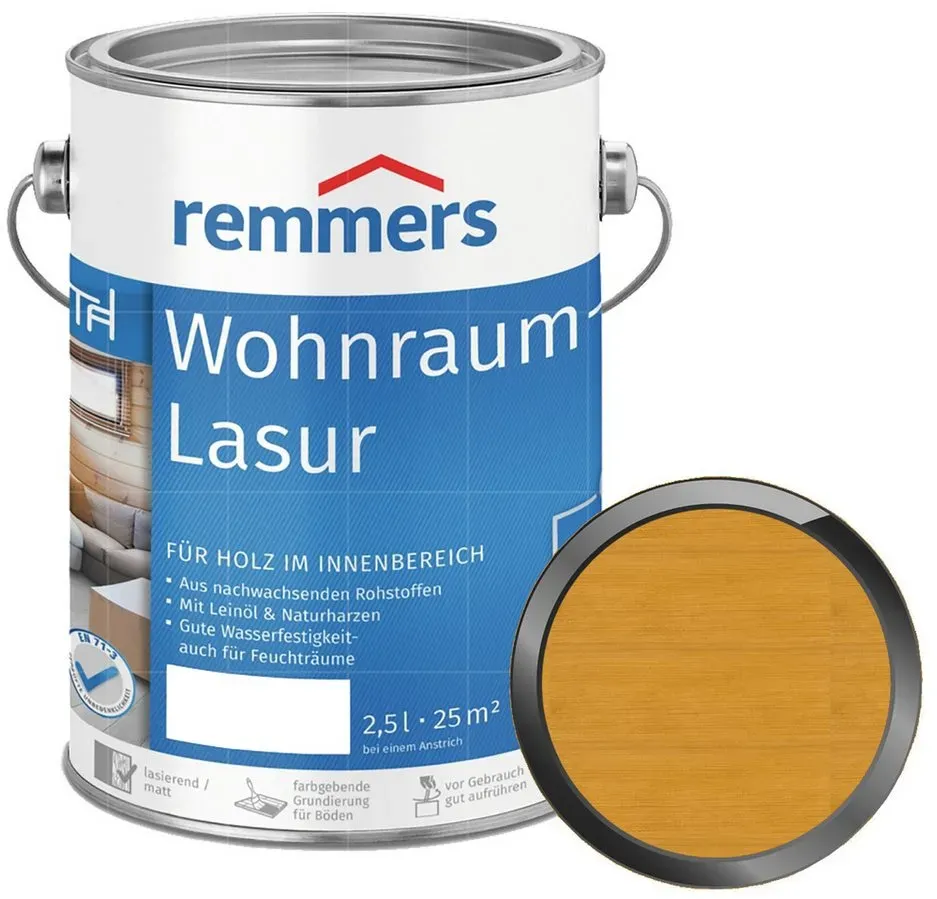 Wohnraum-Lasur 2,5 l eiche