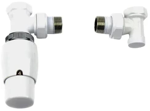 Thermostatventil-Set Elegant 15 mm weiß