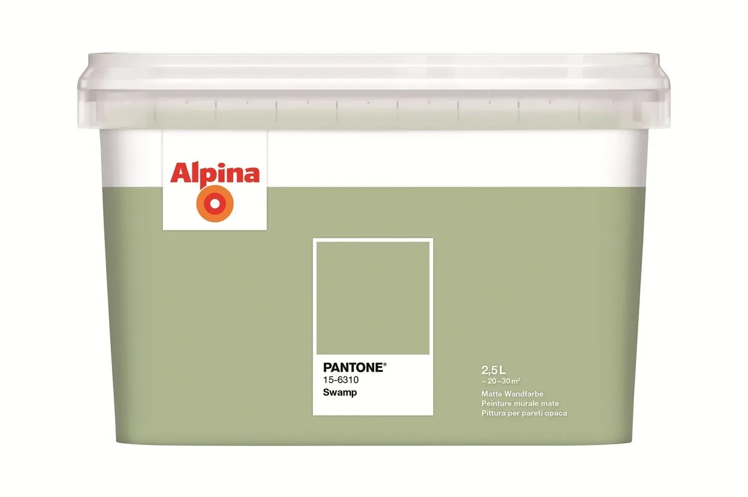 Wandfarbe Pantone Swamp matt 2,5 l