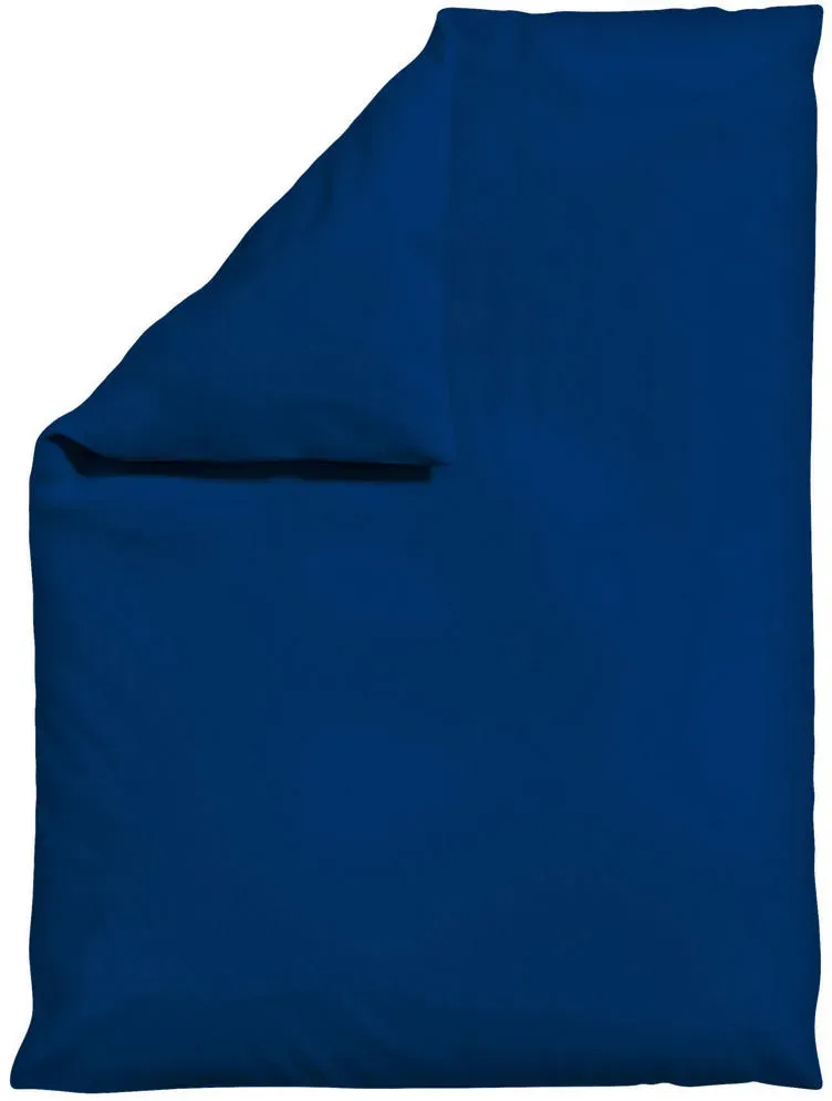 Woven Satin Uni Baumwolle Dunkelblau 155 x 220 cm
