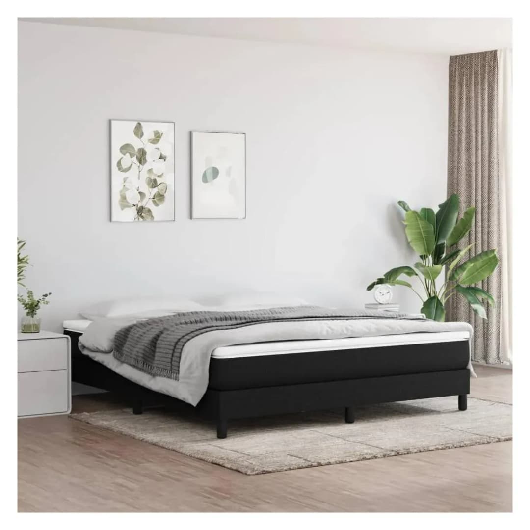 Boxspringbettgestell 160 x 200 cm Schwarz