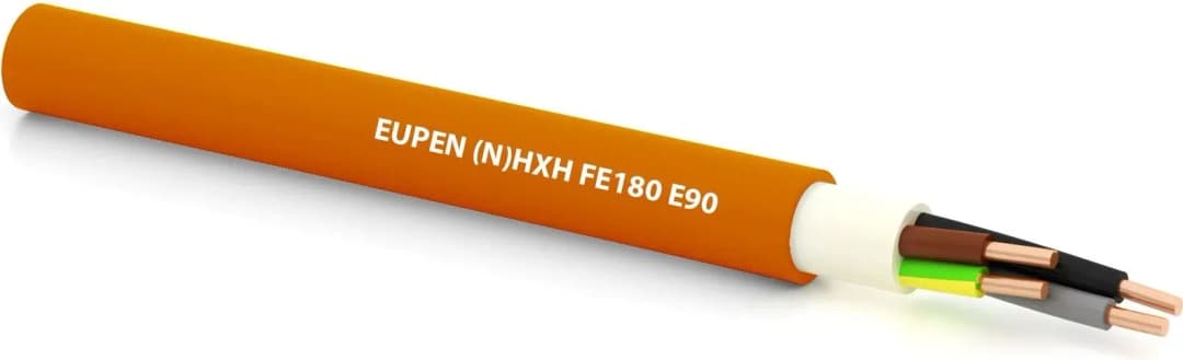 NHXH E90 4x2,5RE Starkstromkabel halogenfrei, Schnittware, orange