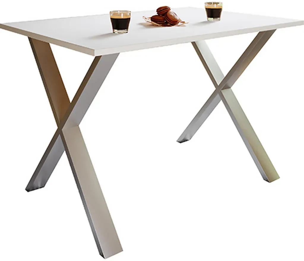 Xona 110 x 76 x 80 cm weiß/silber