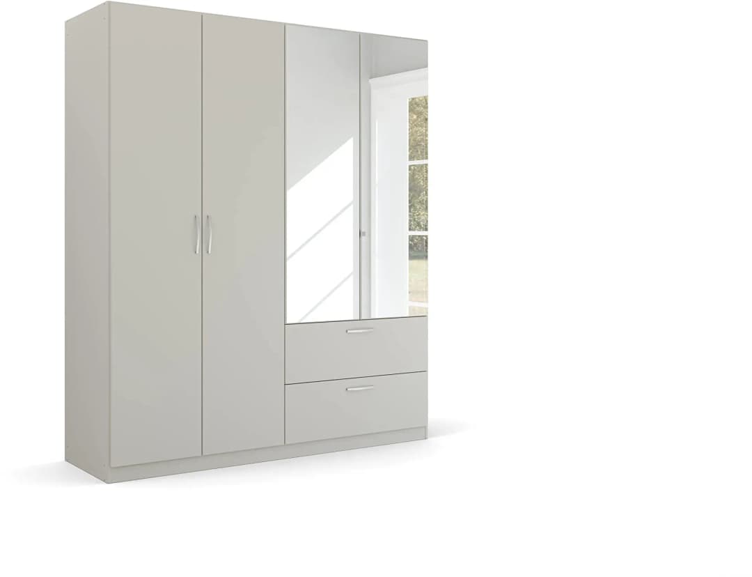 Drehtürenschrank Pure by Quadra Spin 181 x 210 x 54 cm Grau