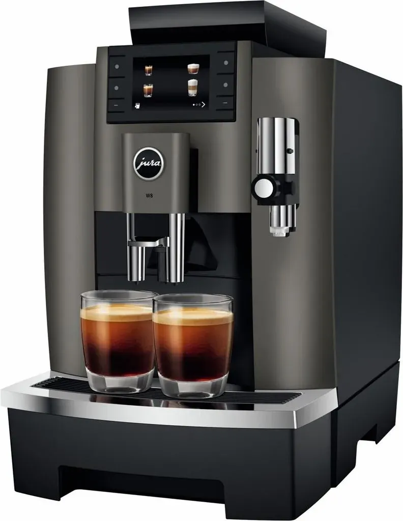 W8 Dark Inox Kaffeevollautomat schwarz