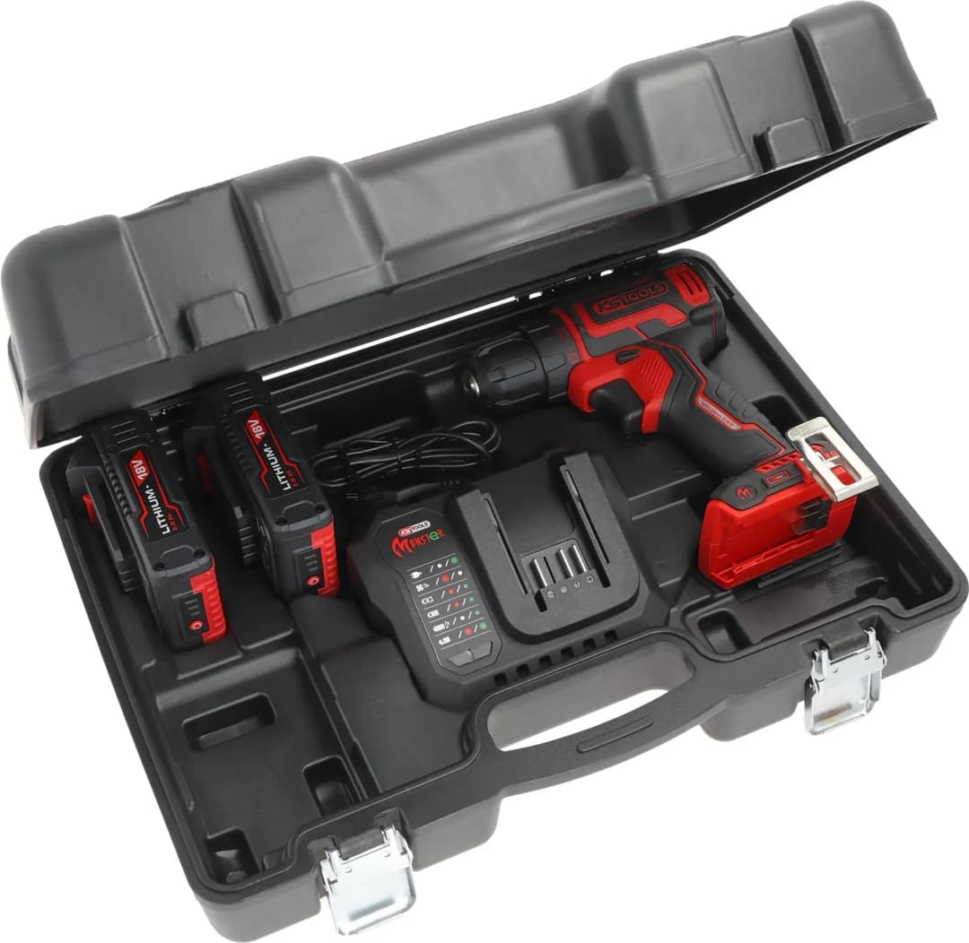 eMONSTER Akku-Bohrschrauber Set inkl. 2 x 2,0 Ah + Ladegerät