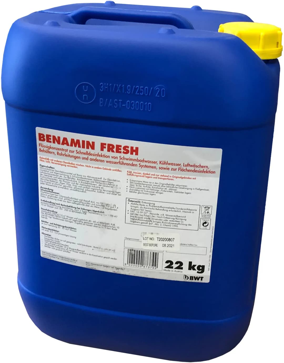 Benamin Fresh, 22 kg, für Kühl- und Klimawasser