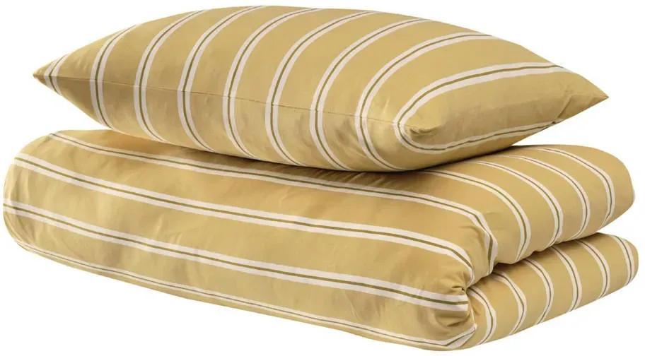 Colorado Gestreift Gelb 135 x 200 cm + 80 x 80 cm