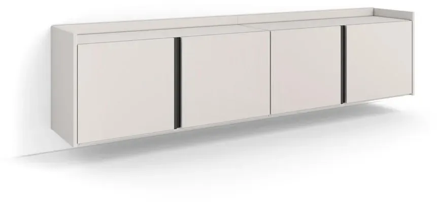 Lowboard 207x50 cm Beige Holzwerkstoff