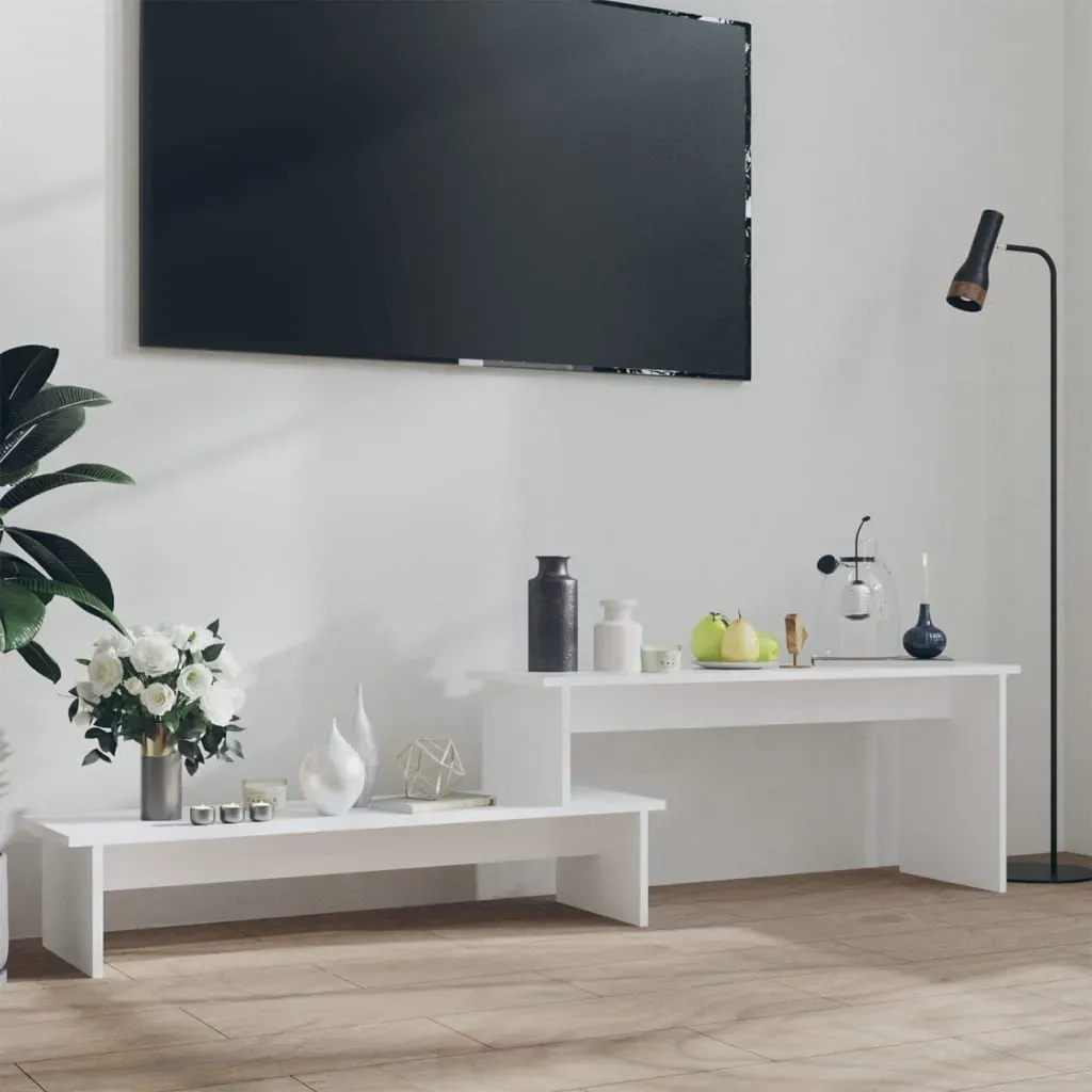TV-Schrank 180x30x43 cm Weiß Holzwerkstoff