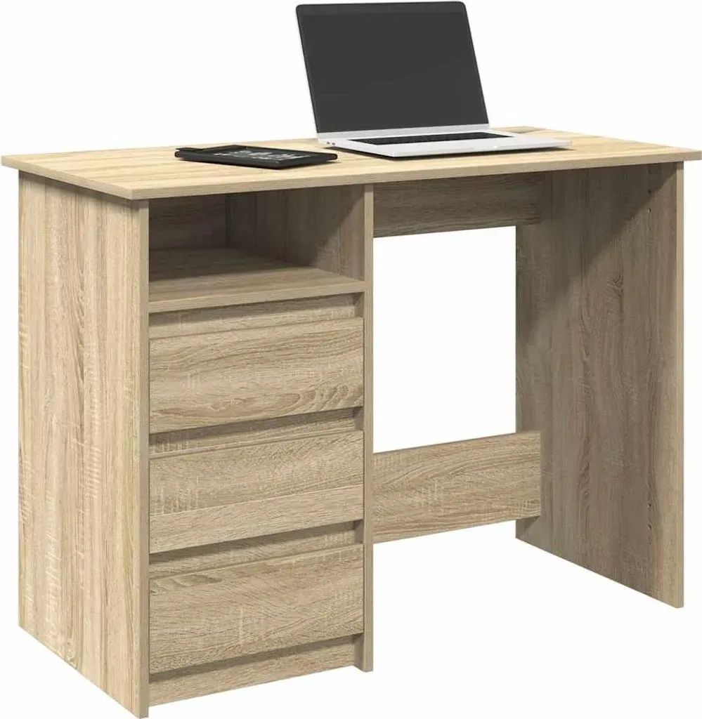 Schreibtisch Sonoma-Eiche 102x50x75 cm Holzwerkstoff