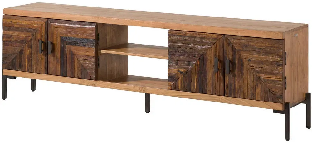 LYON TV-Lowboard 200x40x63 cm Beige Holz