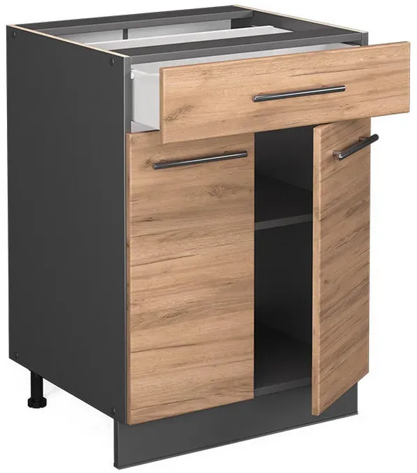 Schubladenschrank Fame-Line 60 x 52 x 82 cm Grau