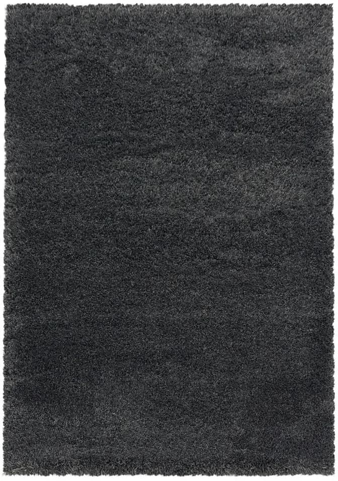 Fluffy 3500 Hochflorteppich 60 x 110 cm grau