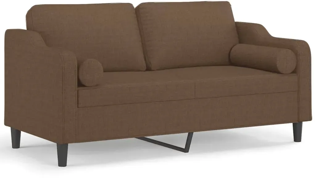 Couch Polyester 2-Sitzer Braun