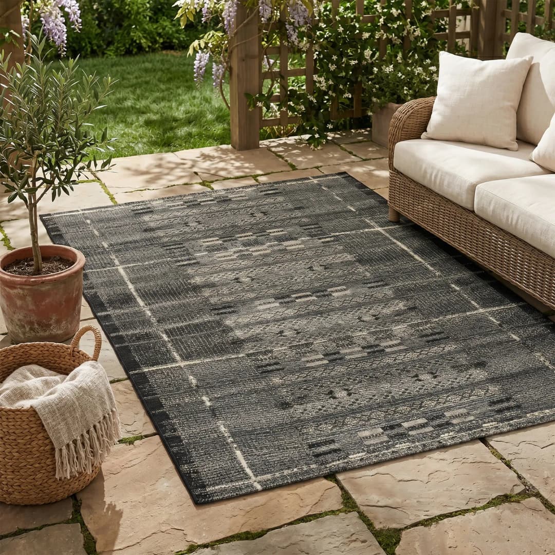 Outdoor-Africa 38 Outdoor-Teppich 60 x 100 cm Grau