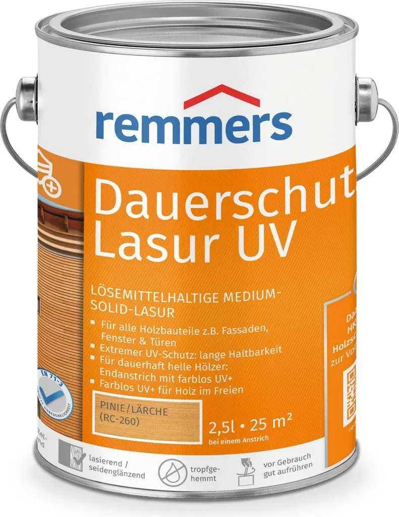 Dauerschutz-Lasur UV Pinie 2,5 l