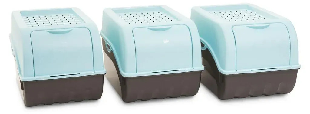 Kartoffelbox türkis 5 l 3-teiliges Set