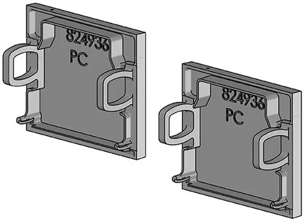 LTS Licht&Leuchten Enddeckel (VE2) LK-Z 060.001 sw