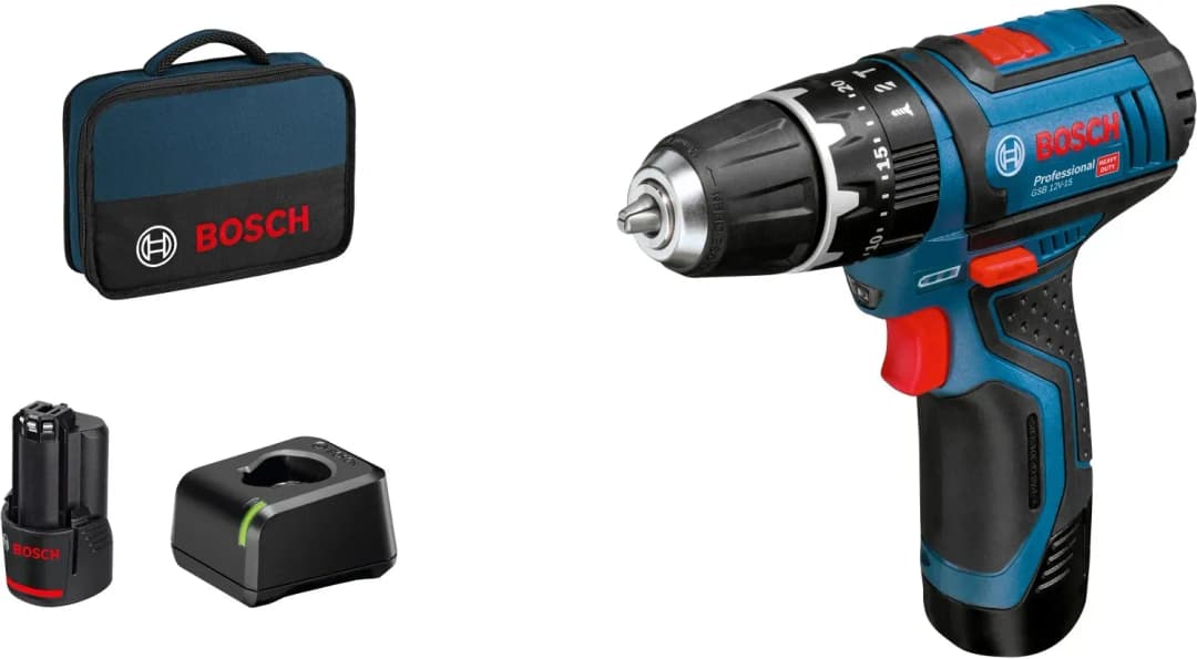 GSB 12V-15 Professional inkl. 2 x 2 Ah 06019B690H