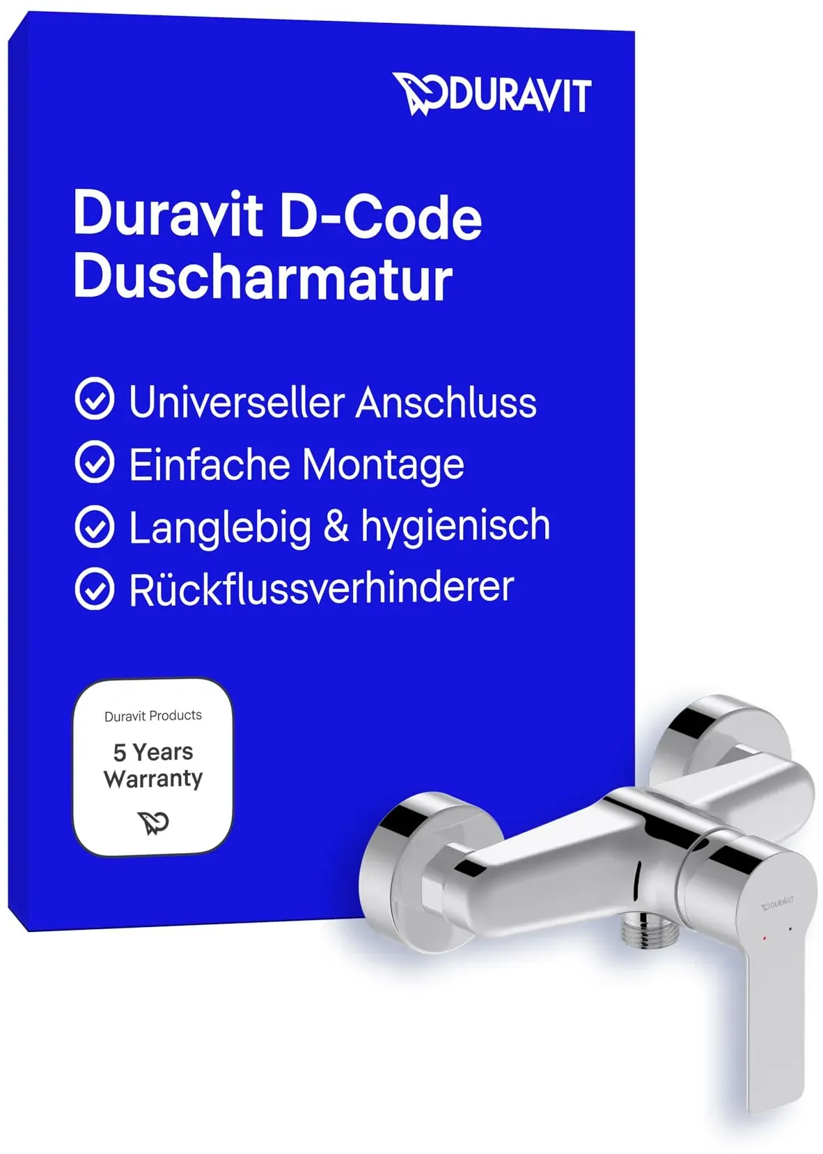 D-Code Einhebel-Duscharmatur Aufputz für 1 Verbraucher Chrom DC4230001010
