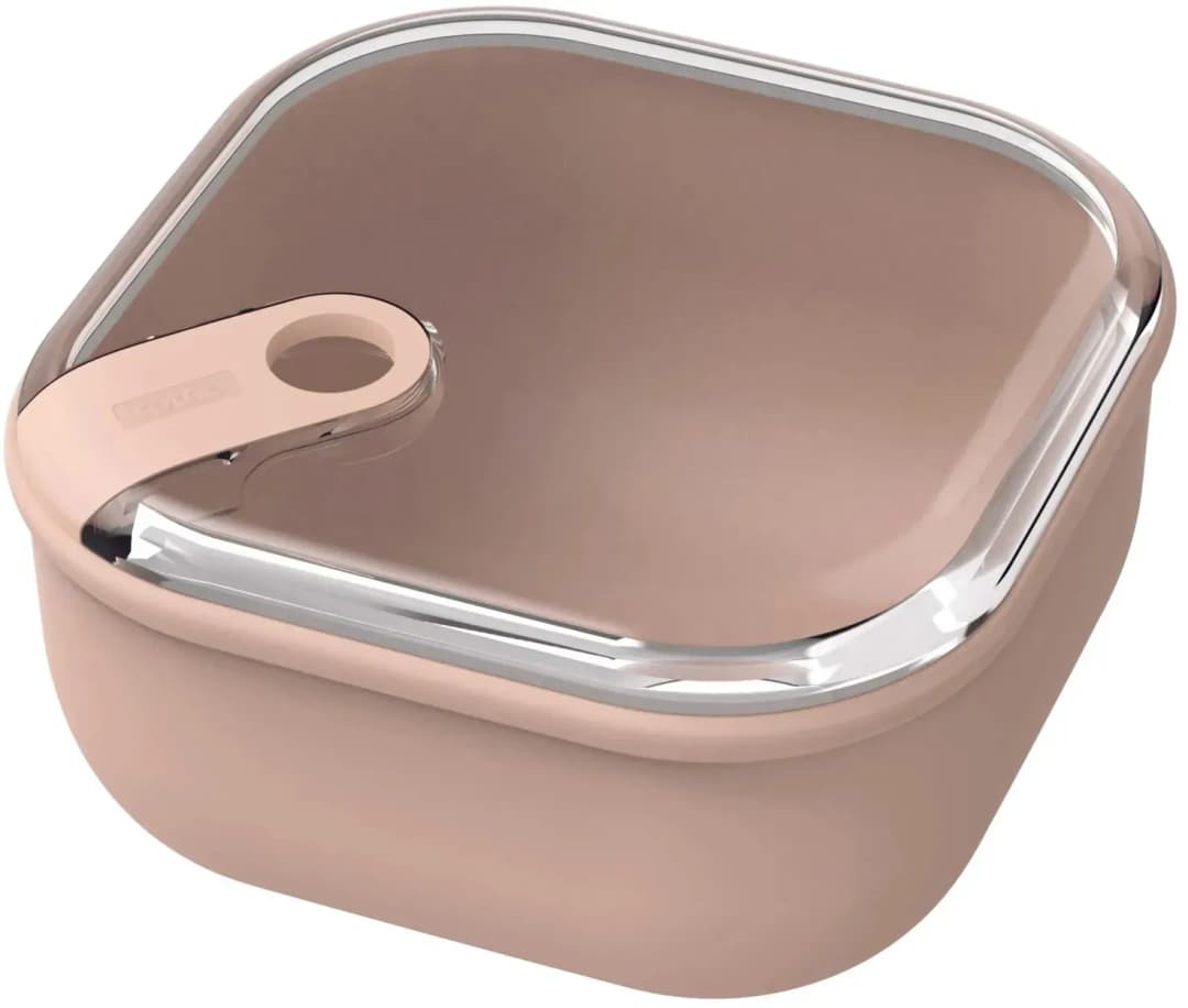 Frischhaltedose eckig pink 16 x 16 x 8,7 cm 1 l