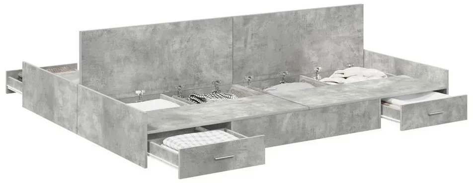 140 x 200 cm Beton Grau