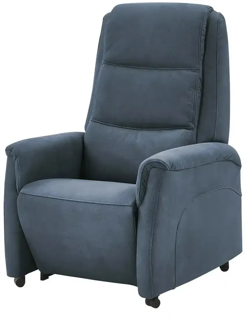 Fernsehsessel Dean Mikrofaser 70 x 105 x 88 cm Blau elektrisch
