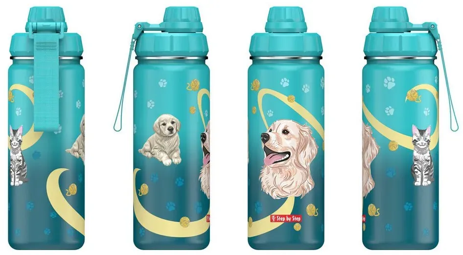 Edelstahl-Trinkflasche Sweet Pet Blau 0,5 l