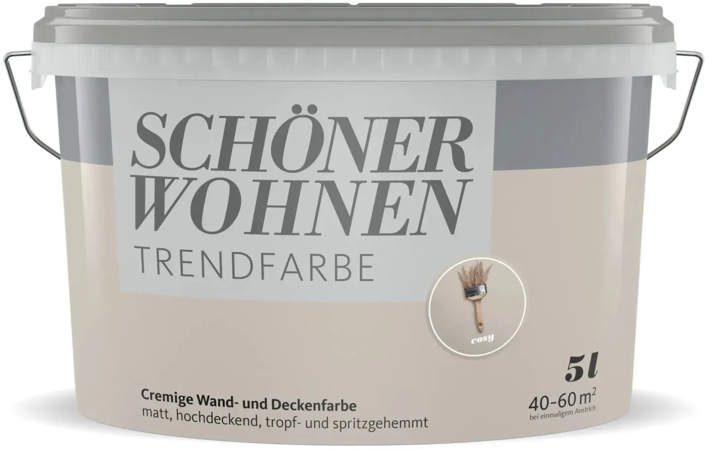 Wandfarbe Cosy beige matt 5 l