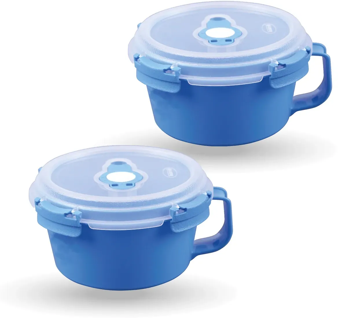 Frischhaltedose Frühstücksschale blau 0,85 l 2-teiliges Set
