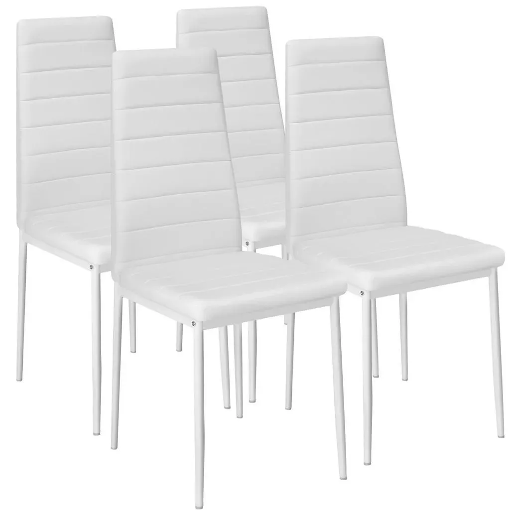 Esszimmerstuhl Thomas Kunstleder weiß 4er Set