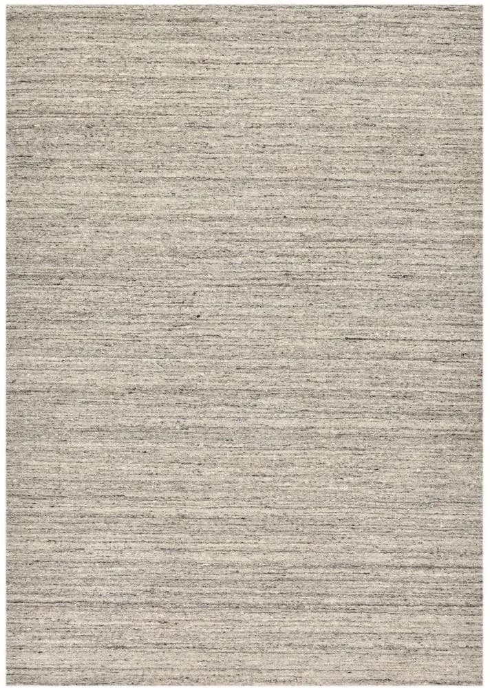 Pure UNI Handwebteppich 40 x 60 cm Grau