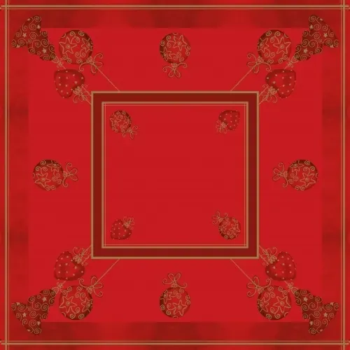 Tischdecke Tiffany 80 x 80 cm Rot